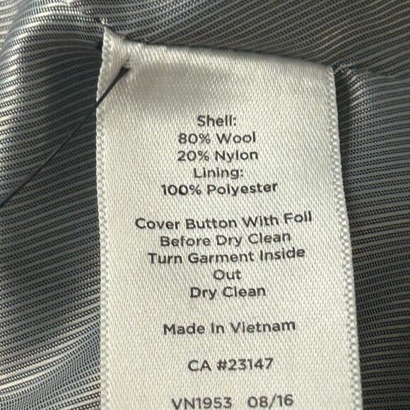 Talbots new without tags gray wool blend lined pea coat size 16 - Picture 16 of 16
